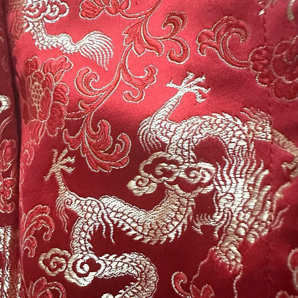 Victoria's Secret M Medium NWT Y2K Vintage Corset Red‎ Gold Dragon Asian Chinese